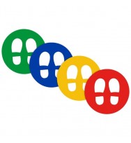 DURUS Hygiene Outside Adhesive Shoe Prints 4 Pack