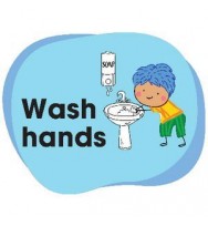 DURUS Hand Washing Adhesive Outdoor Floor Sign