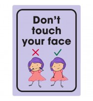 DURUS Don't Touch Your Face Wall Sign 225 x 300mm
