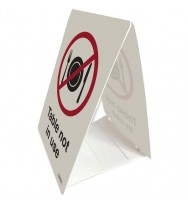 DURUS Table Not In Use Tent Sign