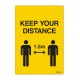 DURUS Keep Your Distance Sign -Pack 2
