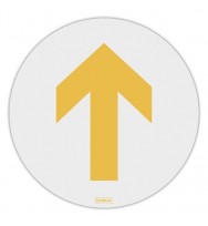 Durus Floor Adhesive Yellow Arrow 250mm