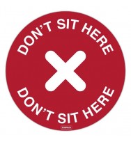 DURUS Don't Sit Here Floor Decal