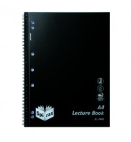 Lecture Book SPIRAX 140 Pages Black -Pack 10