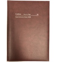 Diary 2019 Collins A5 Appointment Day-To-Page 30 Min Burgundy