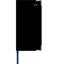 Diary 2019 Collins B6/7 Slim 'Week-To-View' Management landscape Bonded leather Black