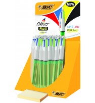 Pen BIC 4 Colour Fluo- Box