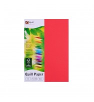 Copy Paper Quill A4 XL Red 80GSM Pack 100