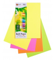 Copy Paper Quill A4 XL Fluoro 80gsm Assorted Colours Pack 100