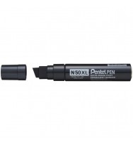 Marker Pentel 10.0-17.0MM Permanent & Waterproof Box 6 -Black