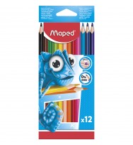 Pencil Coloured Maped Pulse Wood Free Box 12
