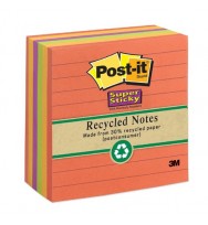 Super Sticky POST-IT Note Nature Hues 98x98mm Assorted Colours -Pack 6