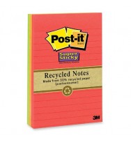 Super Sticky POST-IT Note Nature Hues 981x149mm Assorted Colours -Pack 6