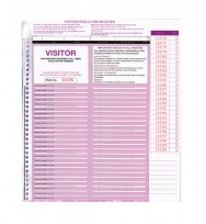 Zions Systems Visitor Pass Register Refills 250 Pack