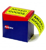 LABELS AVERY MIXED GOODS FLUORO YELLOW 125x75 (750)