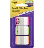  post it 3m durable tabs 686l-pgo pink/green/orange