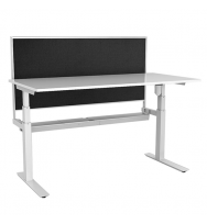 Paramount Electric Single Height Adjustable Desk with Screen