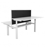 Paramount Back to Back Electric Height Adjustable Desks with Screens