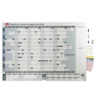 Financial Year Sasco Wall Planner 870 x 610mm Grey 