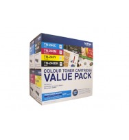 Brother TN-240 Colour 4 Pack Bk,C,M,Y Toner Cartridges - refer to singles for yields