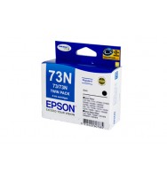 Epson T1051 (73N) Black Ink Cartridge Twin Pack - 230 pages each