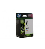 HP No.21 & No.22 Combo Pack (C9351AA & C9352AA) - black, 185 pages and colour 170 pages