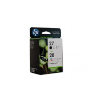 HP No.27 & No.28 Twin Pack (C8727AA & C8728AA) - black 220 pages and colour 190 pages