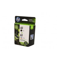 HP No.61 Black and Colour ink Cartridges -  Black, 190 pages,  Colour 165 pages