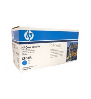 HP CF031A Cyan Toner Cartridge - 12,500 pages