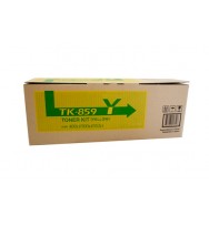 Kyocera TK859 Yellow Toner Cartridge - 18,000 pages