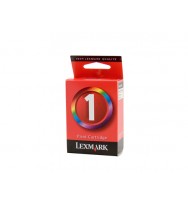 Lexmark No.1 Print Cartridge - 165 pages  Blk, 200 pages colour