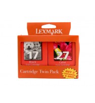 Lexmark No.17 & 27 Twin pack (10N0217 & 10N0227) - black 205 pages and colour 140 pages