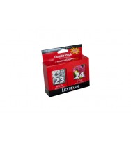 Lexmark No.23 & 24 Twin pack (18C1523 & 18C1524) - black 215 pages and colour 185 pages