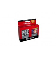 Lexmark No.34 & 35 Twin pack (18C0034 & 18C0035) - black 475 pages and colour 450 pages