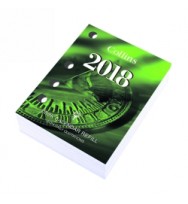 Collins Desk Calendar Refills -1 Day To Page - Side Punch Refills - 2018