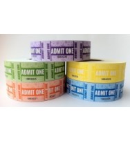 Tickets admit one rolls (1000 p/roll) - pack of 5