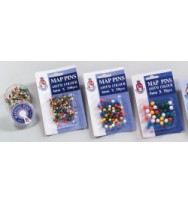 Mapping Pins SOVEREIGN 4mm Assorted -Pack 100