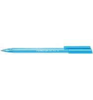 Pen staedtler bp stick ice 432 med lt blue bx10	
