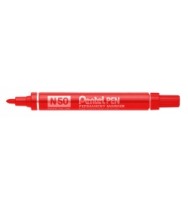 Marker pentel n50 perm bullet red - box of 12