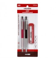 Columbia Grip Mechanical Pencil PK2 with leads bk of 12