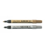 Marker artline 900 med gold/silver asst bx12