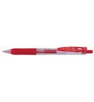 Pen zebra rb eco sarasa clip retract gel 0.7mm red - box of 10