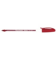 Pen p/mate inkjoy 100 clear 1.0mm red - box of 12