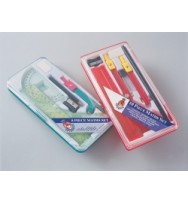 Maths set sovereign 8 pce (sturdy plastic box)