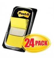 3M post- it flags - yellow bx 24