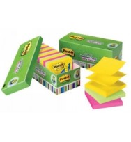 3M post- it notes p/up 76x76 ultra cabinet pack asstd bx 18