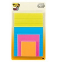 Notes Post-It 4622-SSAU 4 Asst Size Pads Rio De Janiero