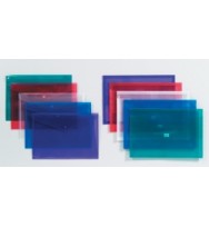 Document wallet sovereign a4 pp w/button asst pk10