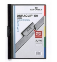 Flat file duraclip 50 a4 5 division black