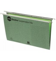 Suspension File Marbig Foolscap Tab and Inserts Nylon Runners Box 50 -Green